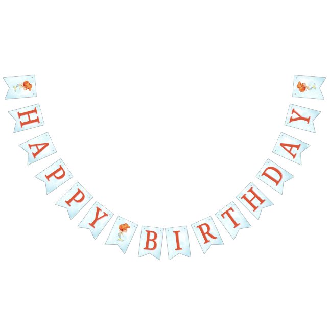 Bandeirinha Meninas Qualquer Sereia Idade Sob O Aniversário Do (Todos)