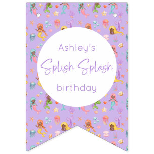 Bandeirinha Mermaid Birthday