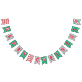 Bandeirinha Merry Christmas Bunting Flags