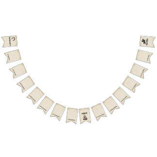 Bandeirinha Minhas Primeiras Etapas Mensais do Banner de Bunti