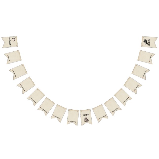 Bandeirinha Minhas Primeiras Etapas Mensais do Banner de Bunti (Todos)