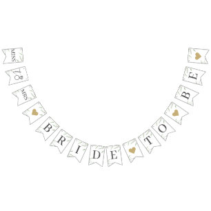 Bandeirinha Mínima Noiva Verde para ser Chá de panela Russo