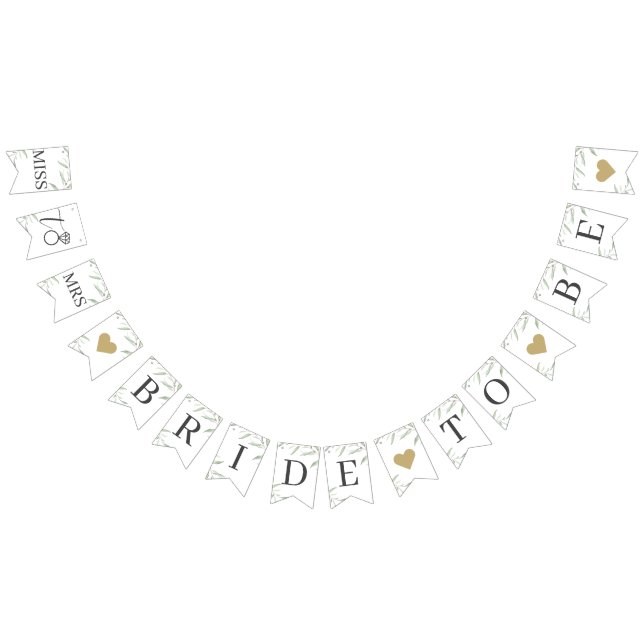 Bandeirinha Mínima Noiva Verde para ser Chá de panela Russo (Todos)