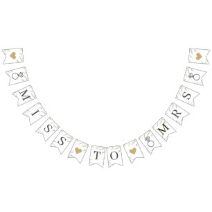 Bandeirinha Mínimo verde Senhorita para Sra. chá de panela R