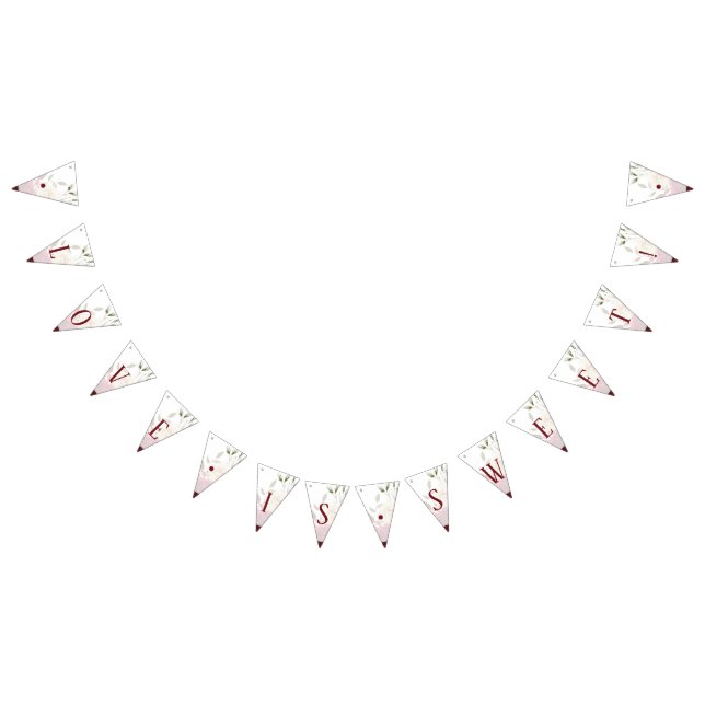 Bandeirinha Mistletoe Manor Winter Chic Love é Sweet Wedding (Todos)