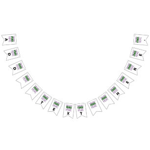 BANDEIRINHA MODELO DE TEXTO DE IMAGEM BRANCA SIMPLES EDITÁVEL 