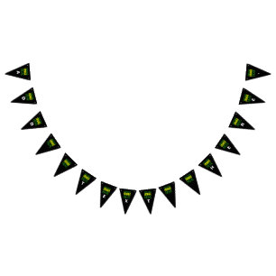 BANDEIRINHA MODELO DE TEXTO DE IMAGEM NEGRA SIMPLES EDITÁVEL M