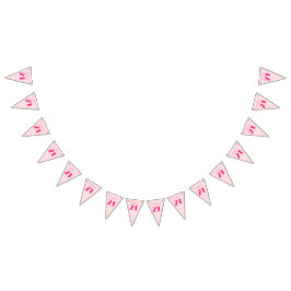 Bandeirinha Moderno 21 ruas 21 Festas de aniversário Rosa