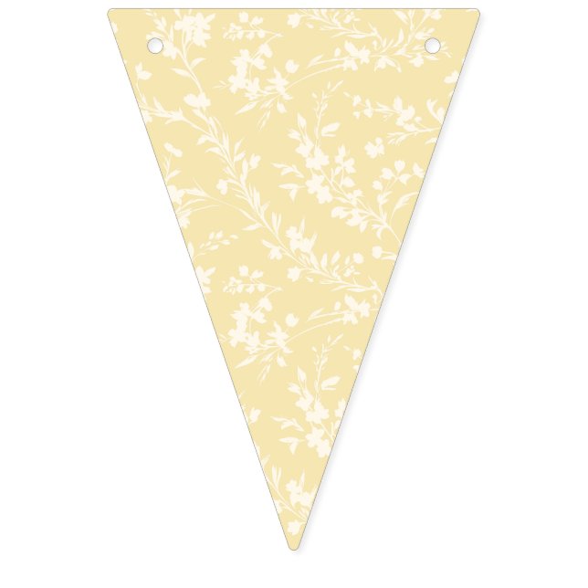 Bandeirinha Molas de Primavera Neutras - Creme de manteiga (Primeira Bandeira)