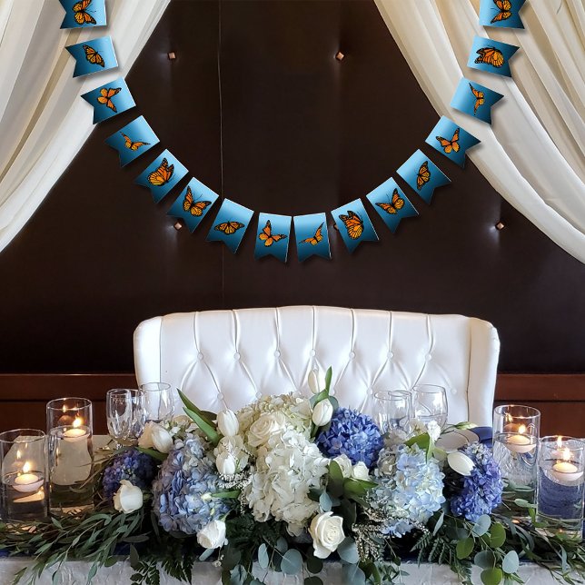 Bandeirinha Monarca Borboletas Azul (Criador carregado)