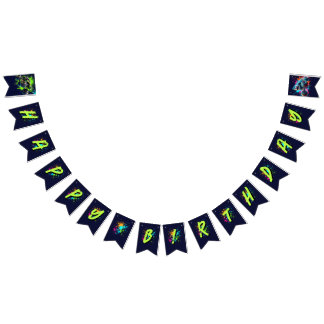 Bandeirinha Monster Truck Shark Birthday