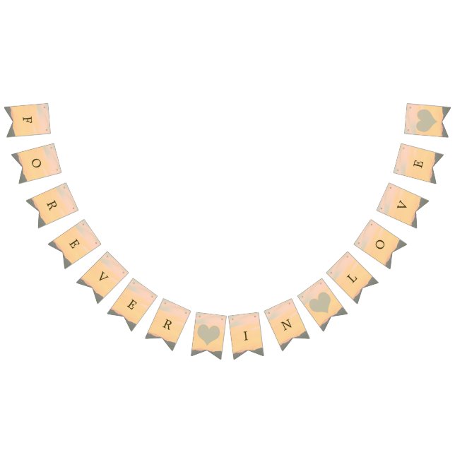 Bandeirinha Montanha Sunset Para Sempre Apaixonada (Todos)