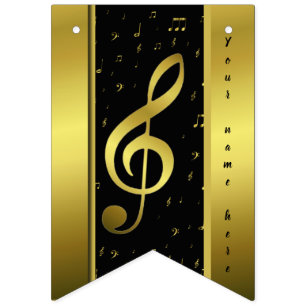 Bandeirinha música dourada não designa templare