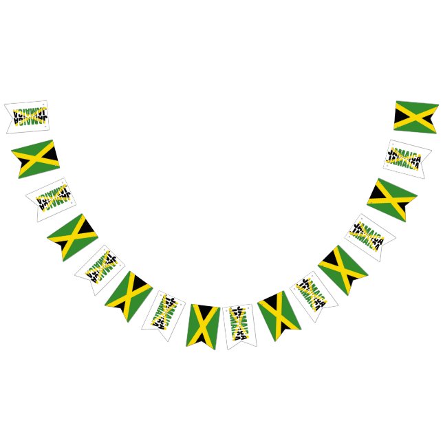 Bandeirinha Na moda JAMAICA Bunting Flags (Todos)