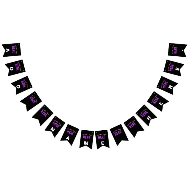 BANDEIRINHA NA MODA MODERNO PERSONALIZÁVEL NEGRO VERIFICADO CO (Todos)