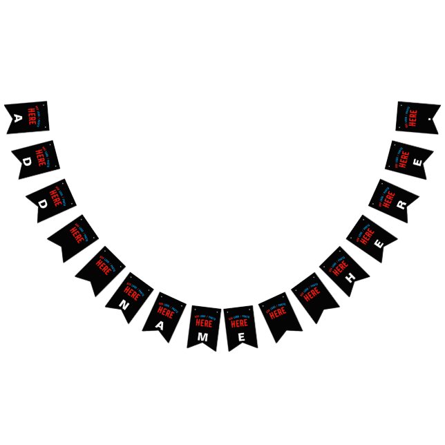 BANDEIRINHA NA MODA MODERNO PERSONALIZÁVEL NEGRO VERIFICADO CO (Todos)