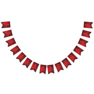 Bandeirinha natal vermelho