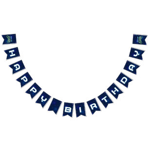 Bandeirinha Neon Video Game Arcade Feliz Aniversário