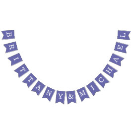 Bandeirinha Noiva de Casamento Violeta e Nomes de Cavalaria Si