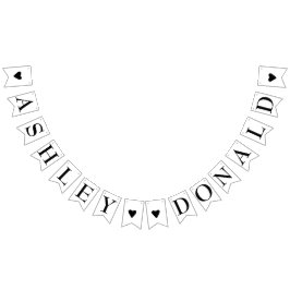 Bandeirinha Noiva Simples e Casamento Elegante do Groom