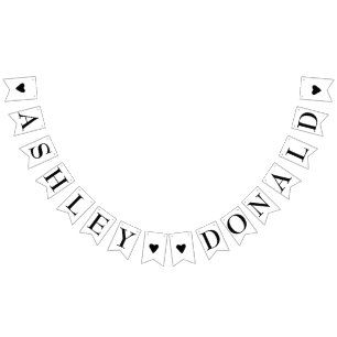 Bandeirinha Noiva Simples e Casamento Elegante do Groom