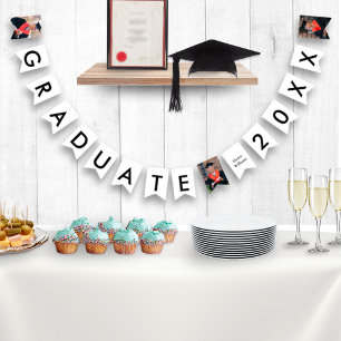 Bandeirinha Nome do formando e Graduação Personalizada de Foto