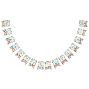 Bandeirinha Nome personalizado do grupo de filhotes bonitos