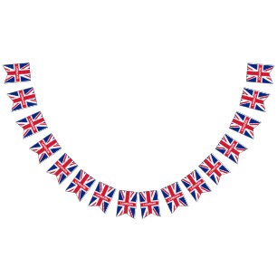 Bandeirinha nome personalizado Union Jack bunting