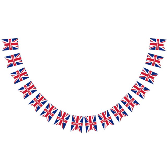 Bandeirinha nome personalizado Union Jack bunting (Todos)