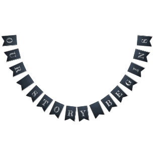 Bandeirinha Nossa História Começa Casamento Chalkboard