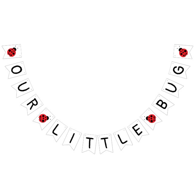 Bandeirinha Nossa pequena faixa de inseto, faixa de ladybug, a (Todos)