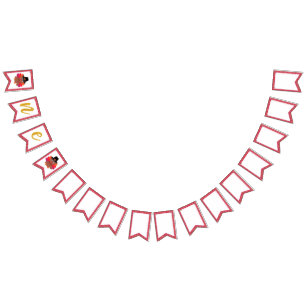 Bandeirinha Nossa Pequena primeiro aniversario Turca Alta (Men