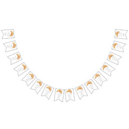 Bandeirinha Nosso Pequeno Festa Croissant primeiro aniversario