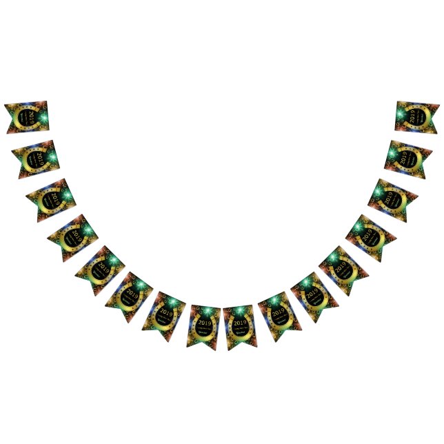 Bandeirinha novo ano +, 2019, ferradura, sorte, luzes, cor, (Todos)