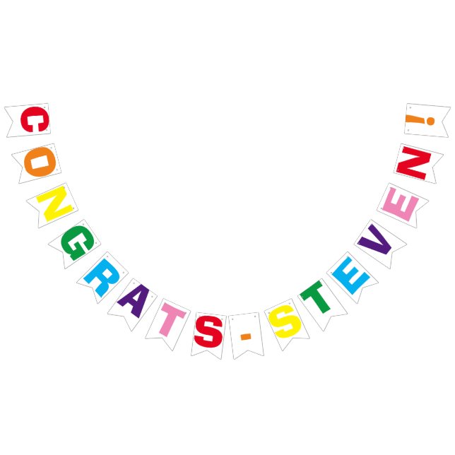 Bandeirinha NOVO! Banner do Partido Parabéns - 16 Sinalizadore (Todos)