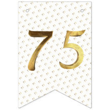 Número Dourado do aniversário do casamento de 75 a