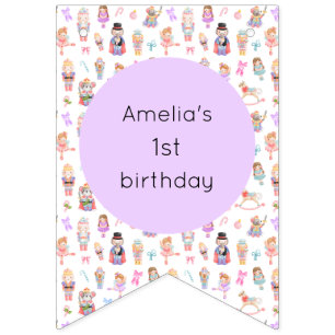 Bandeirinha Nutcracker Birthday