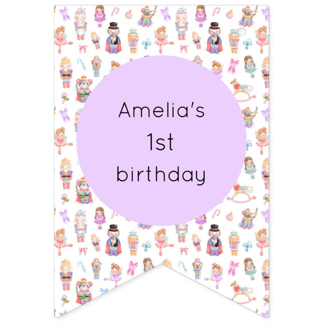 Bandeirinha Nutcracker Birthday (Primeira Bandeira)