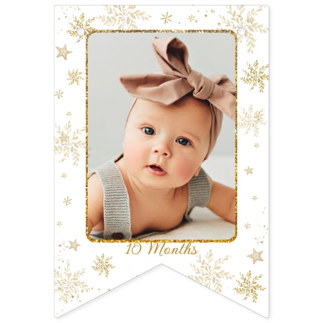 Bandeirinha Nutcracker Onederland 1st Birthday Photo Milestone (Décima segunda Bandeira)