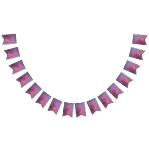 Bandeirinha Nuvens Rosa Azul