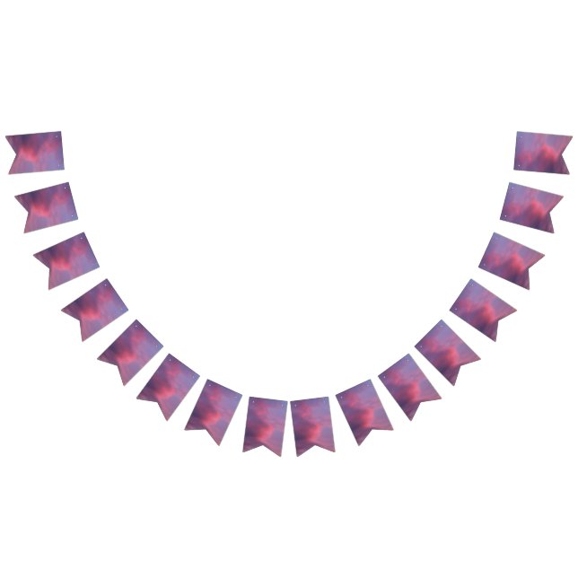 Bandeirinha Nuvens Rosa Azul (Todos)