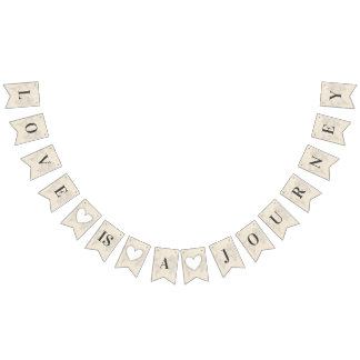 Bandeirinha O amor é o casamento do Chá de panela de Viagem de