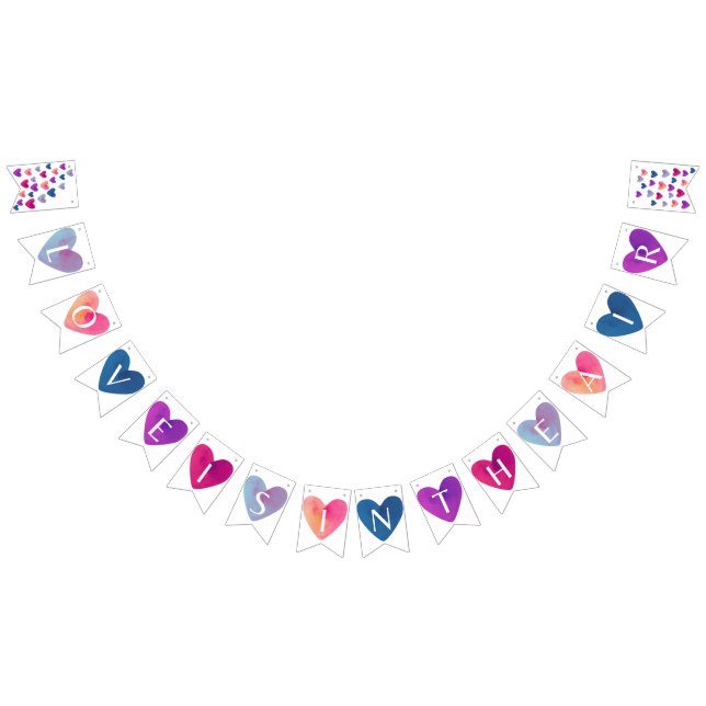 Bandeirinha O amor está na faixa do ar (Todos)