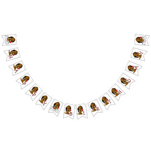 Bandeirinha O aniversário de criança de amor do filhote de