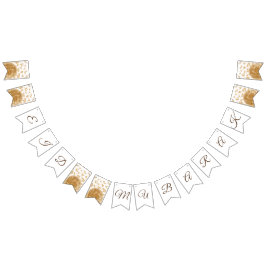 Bandeirinha o melhor eid feliz elegante dourado chique Mubarak