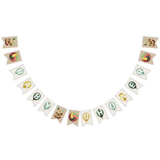 Bandeirinha O nome de adição do CHÁ DE FRALDAS de rede aos sin (Todos)