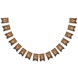 Bandeirinha O partido rústico ilumina a celebração da madeira