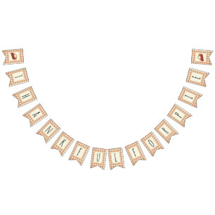 Bandeirinha Obrigado Por Pie Cute Banner De Ação De Graças