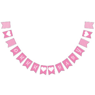 Bandeirinha Ohhh Sinalizadores De Bunting Para Bebês