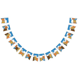 Bandeirinha Oktoberfest Beerfest. Coleção de Cerveja.